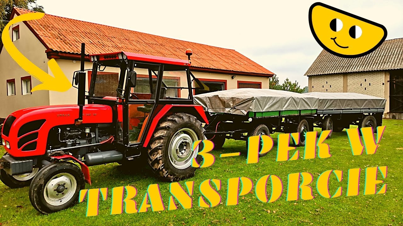 Wysoka Cena Zboża Transport URSUSEM C 360 3P na 2 Przyczepy