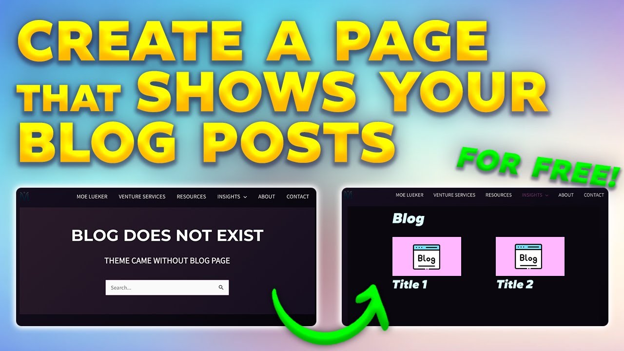 How To Create a Blog Page in Wordpress FOR FREE with Elementor (Post Grid Wordpress)