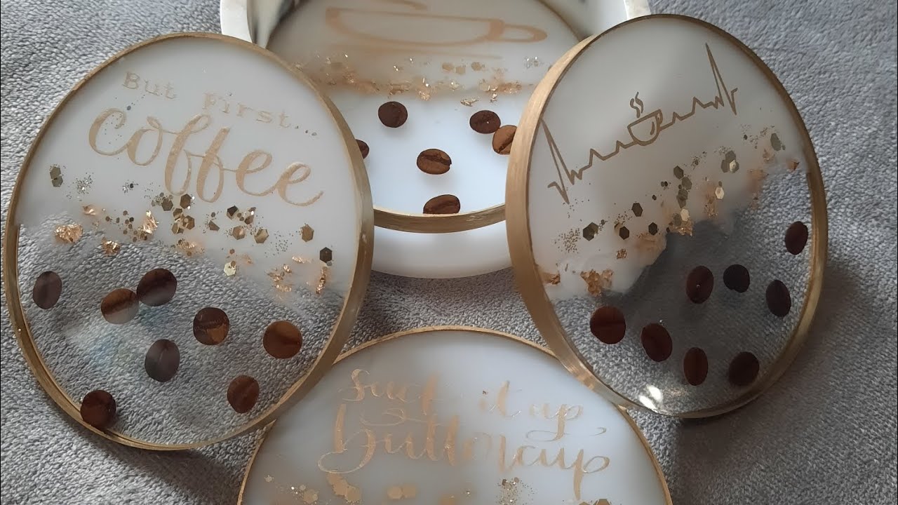 Coffee Bean Resin Coasters