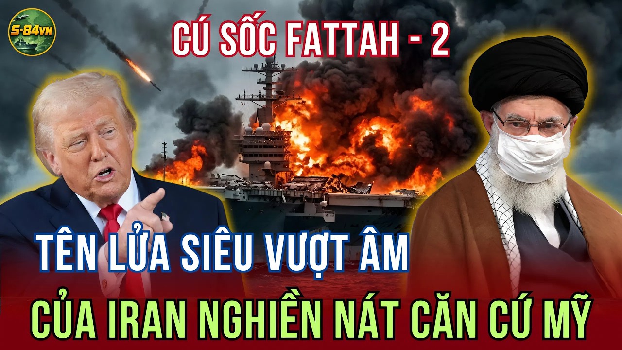 N&Oacute;NG: Iran tấn c&ocirc;ng t&agrave;u s&acirc;n bay Mỹ, V&ograve;m Sắt Israel thất thủ!