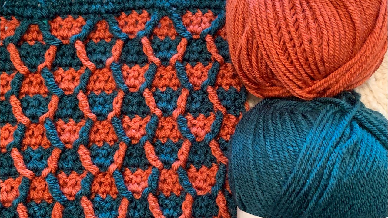 How to Mosaic Crochet: X stitch pattern