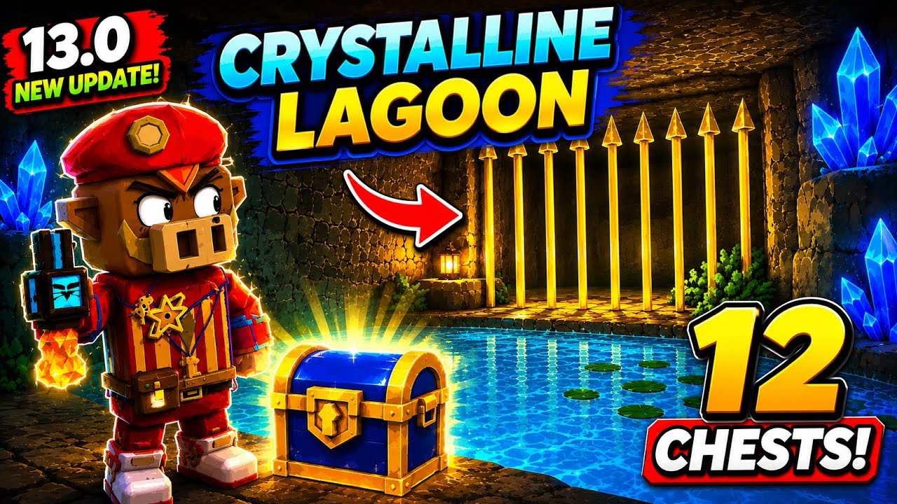 All Crystalline Lagoon Chests Guide! 🏆 | Super Bear Adventure 13.0.0 New Update