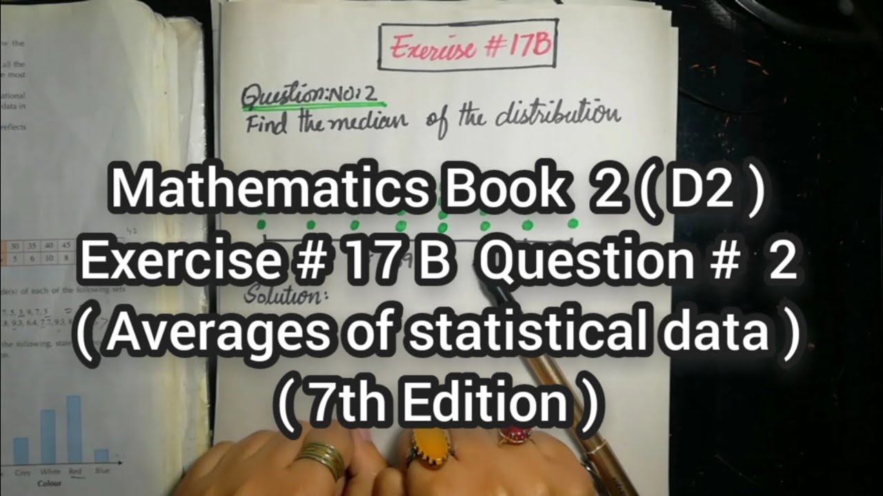 Mathematics Book 2 (D2) |  7th Edition | Exercise # 17 B | Q # 2 | Ifra Syed | in Urdu\Hindi