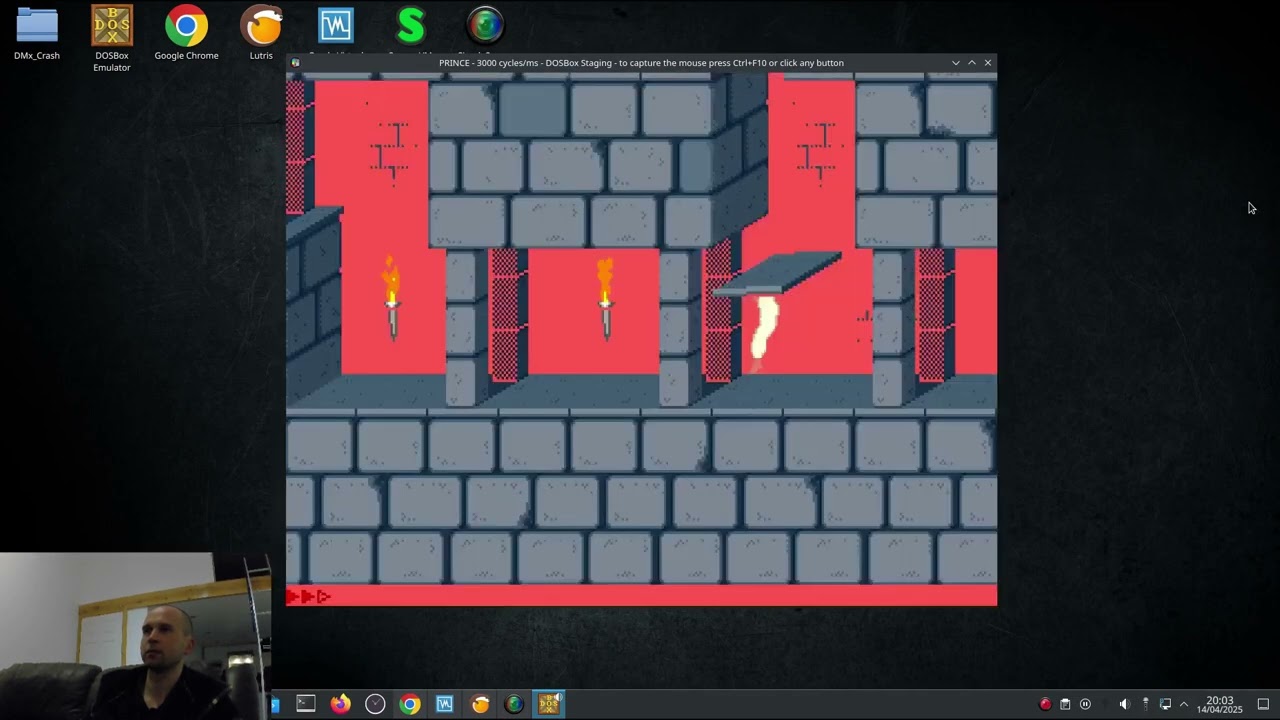 Prince of Persia (1989) MS-DOS | Classic Gameplay Attempt – Levels 1 & 2
