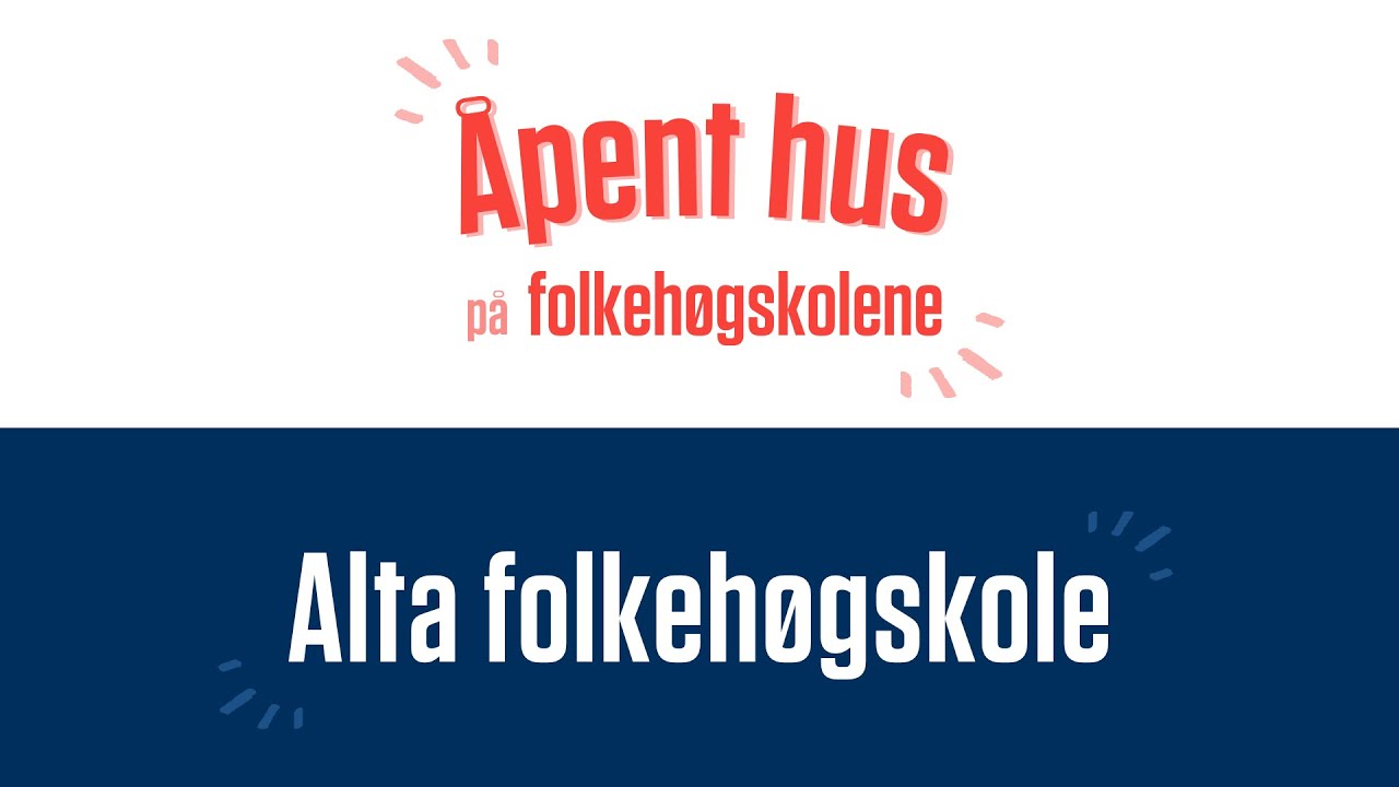 Åpent hus på Alta Folkehøgskole