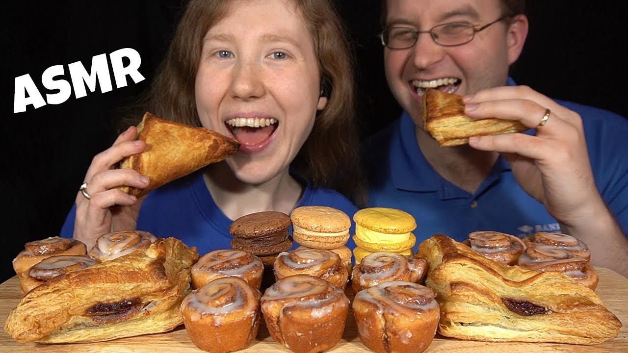 ASMR BREAKFAST SWEETS MUKBANG (No Talking) EATING SOUNDS