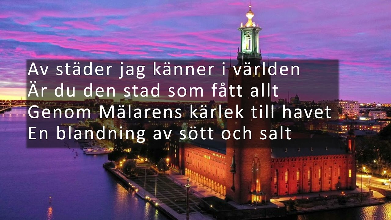 Stockholm i mitt hjärta text