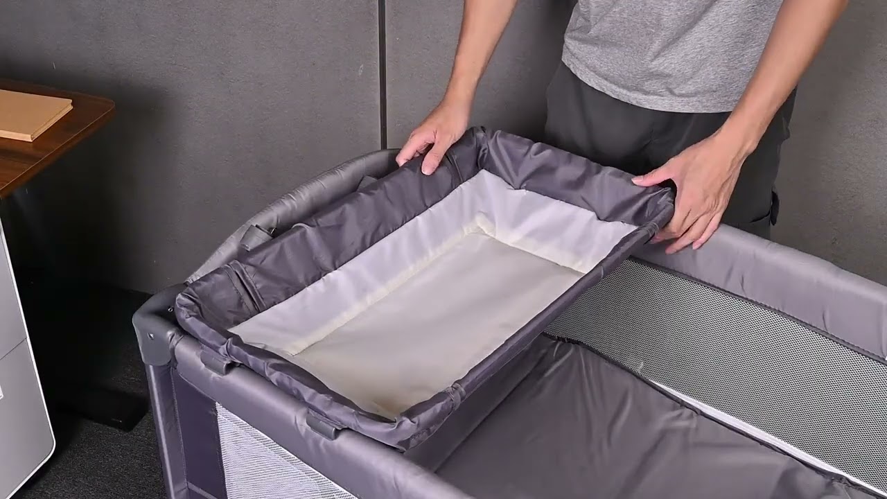 3 in 1 Baby Bedside Crib and Playard Bassinet with Diaper Changing Table - LIVINGbasics®