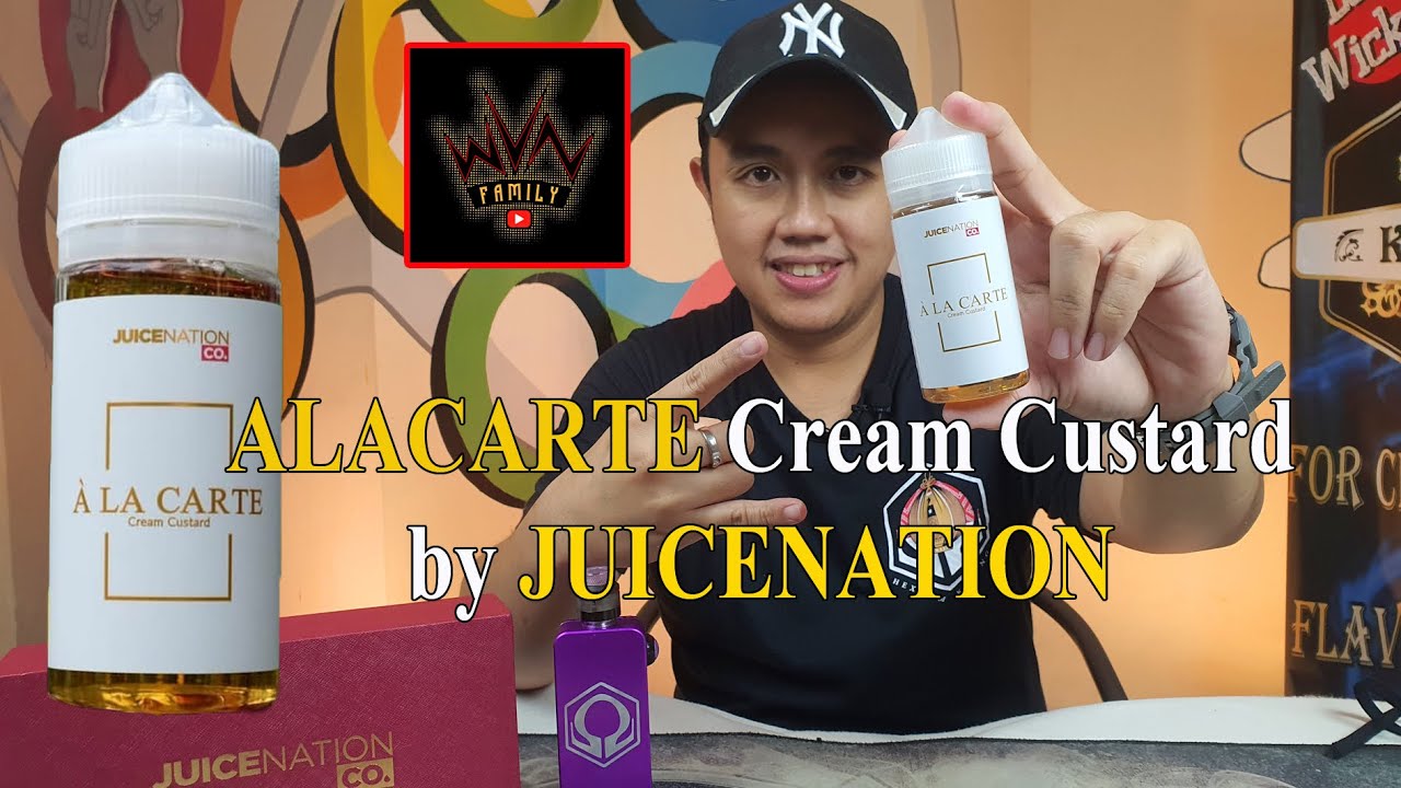 ALACARTE Cream Custard by Juicenation.. rasanya cowok banget... #REVIEWLIQUID #REVIEW #ALACARTE