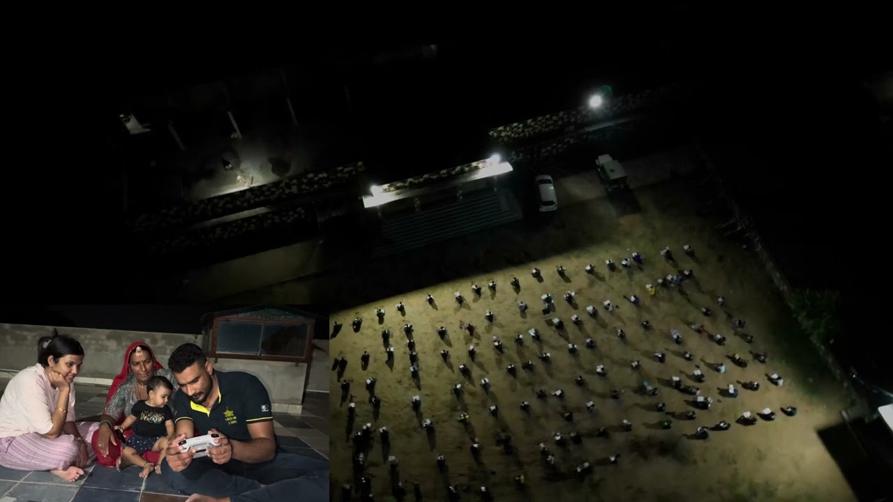 रात 12 बजे Drone से देखा अकैडमी के बच्चों को #commandoacademy