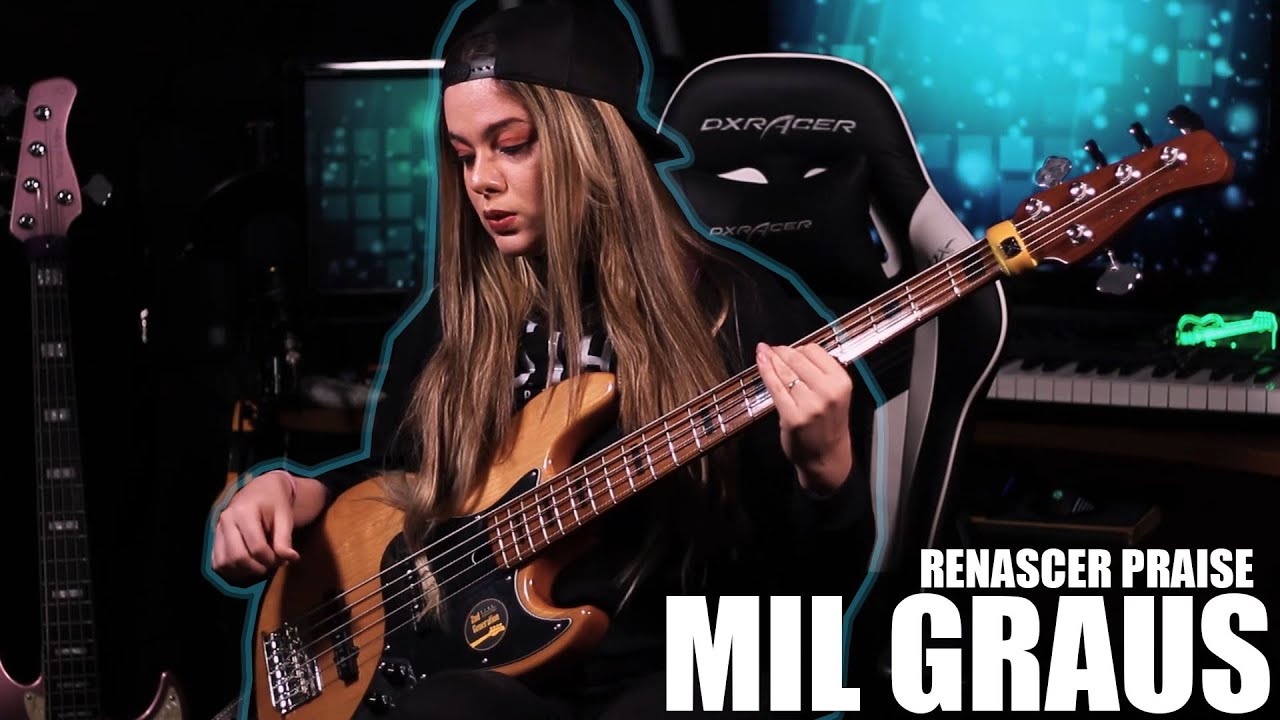 MIL GRAUS - Renascer Praise / VERSÃO @ClovisPinhoVEVO || BASS COVER - Giane Rangel