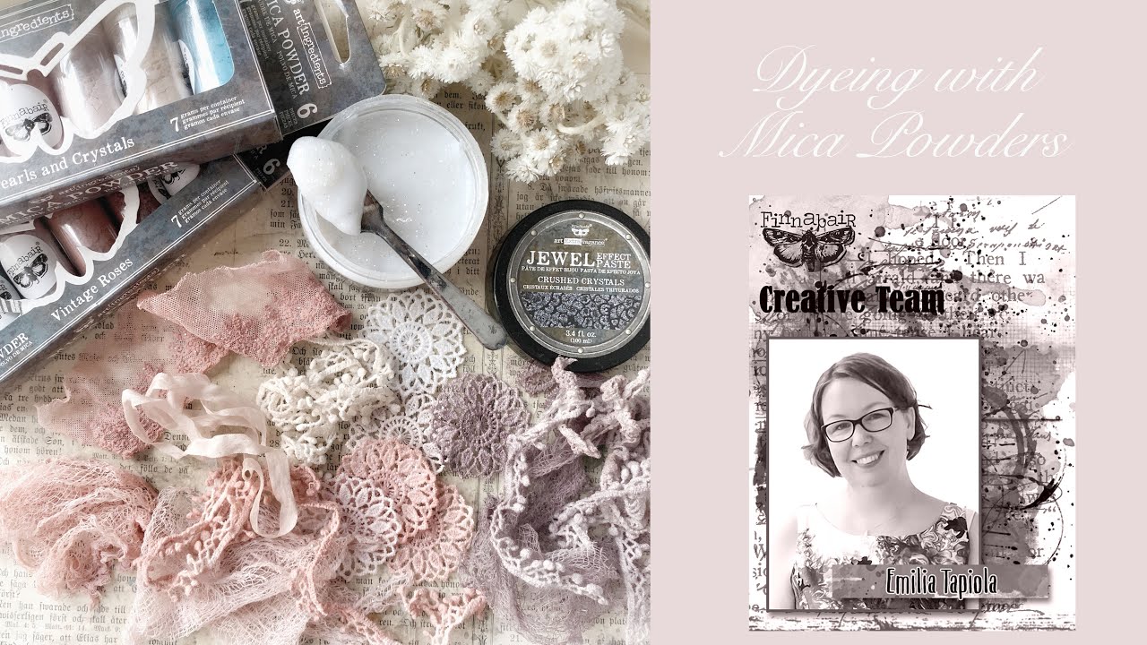 Fabric and Lace dyeing with Mica Powders