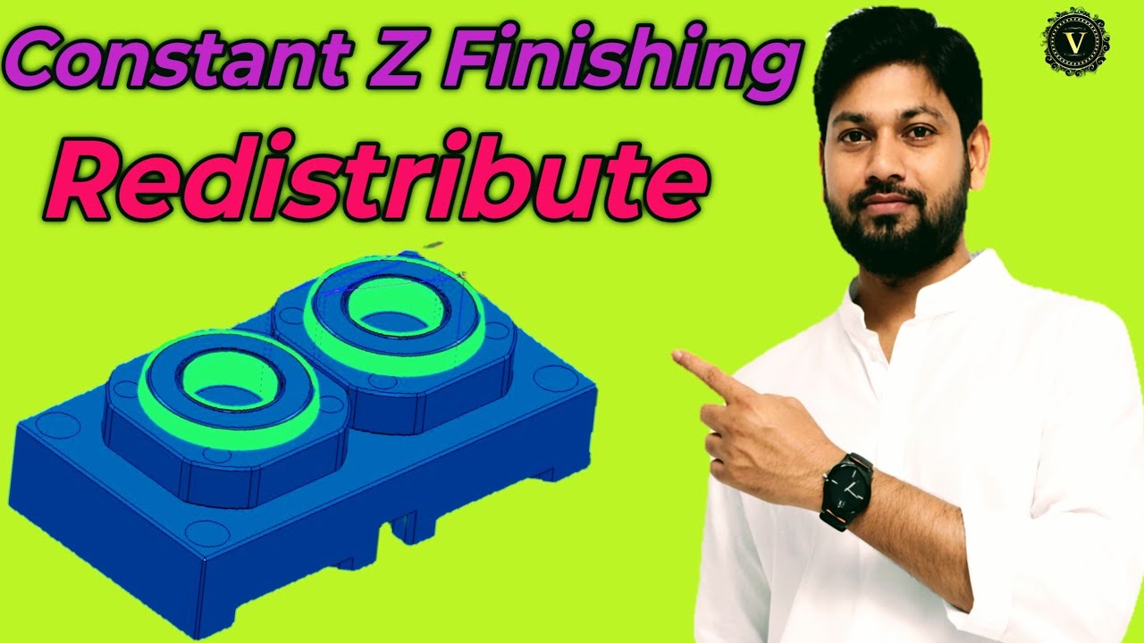 Aatodesk Powermill  Constant Z Finishing Tutorial|Delcam Constant Z Finishing Redistribute In Hindi