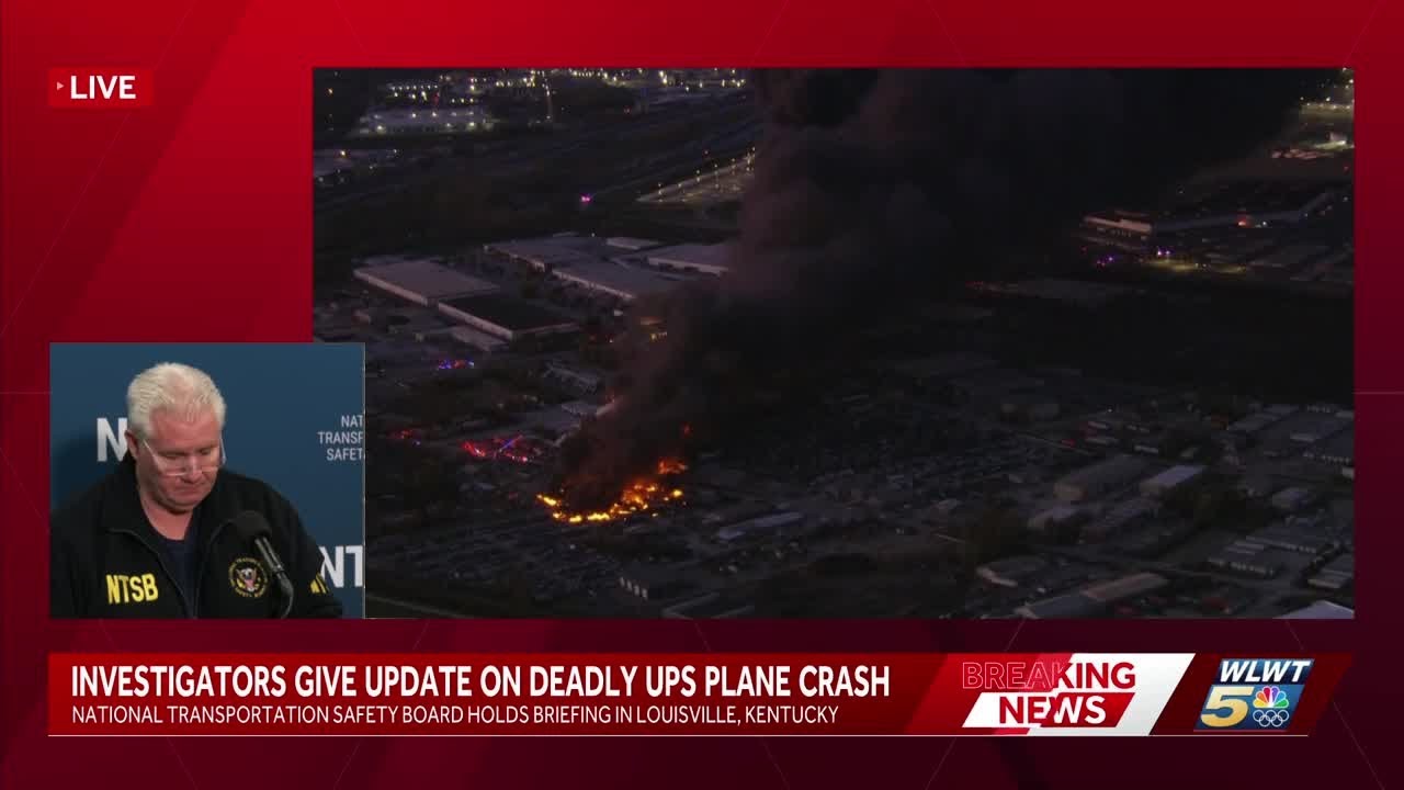 FULL PRESSER: NTSB gives update on day 3 of investigation into deadly UPS plane crash