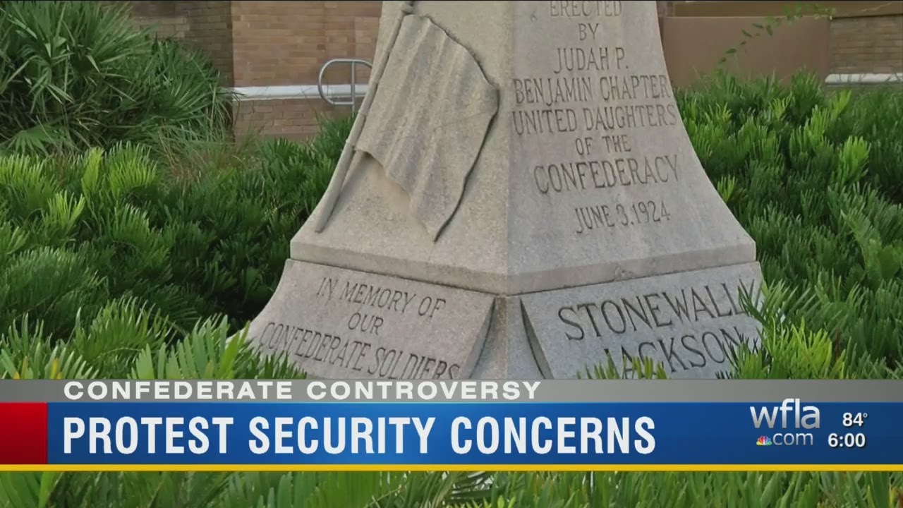 Manatee leaders concerned about public safety at Confederate monument protests