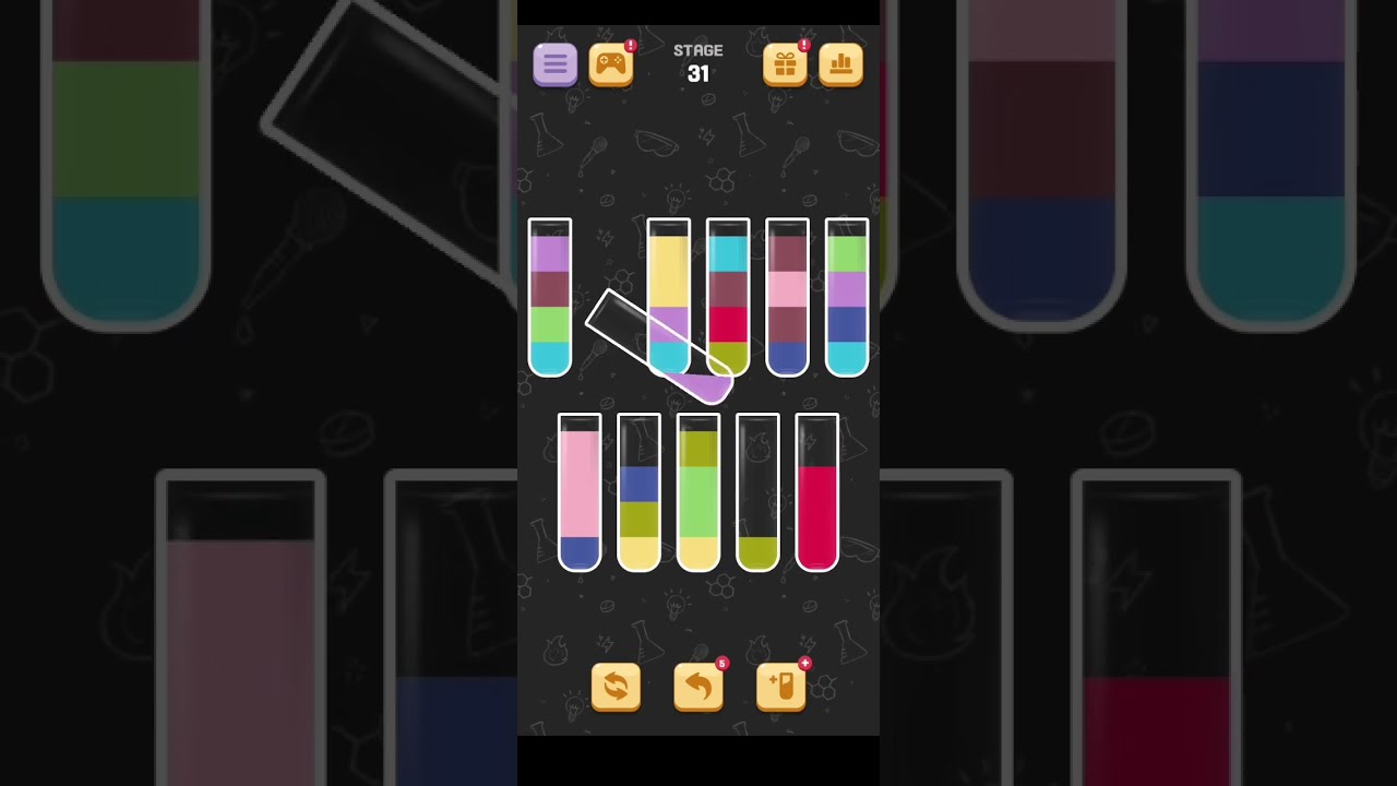 Water Sort Quest Level 31 Walkthrough Solution Android/iOS