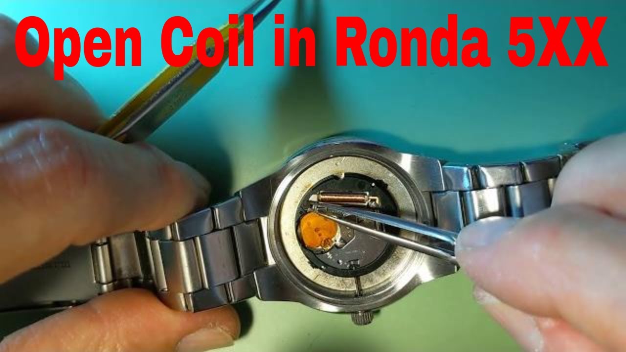How To Fix a Watch with a Damaged Coil in a Harley Ronda 505, 515, 517 Watch Movements
