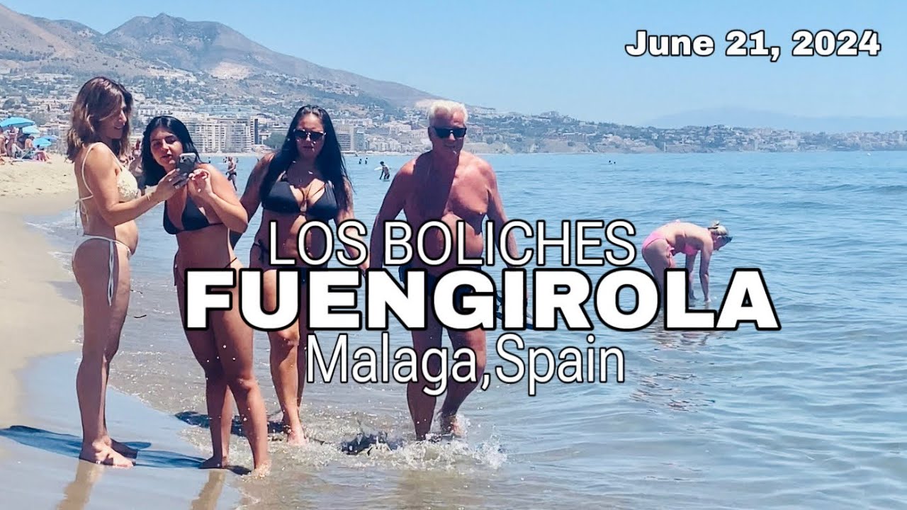 Los Boliches Fuengirola Malaga Spain Latest Summer Beach Walk [4K] June 21, 2024