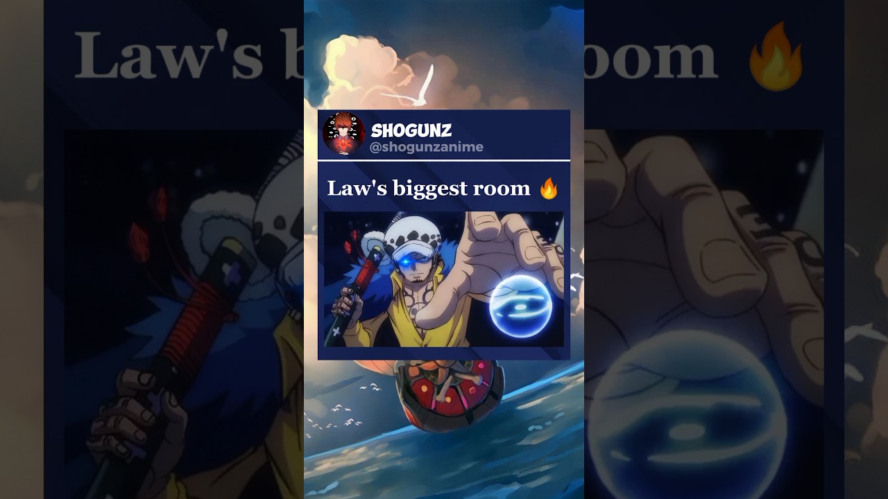 Trafalgar Law makes the biggest room ever 🔥😮 #shorts #anime #onepiece #luffy #zoro #sanji