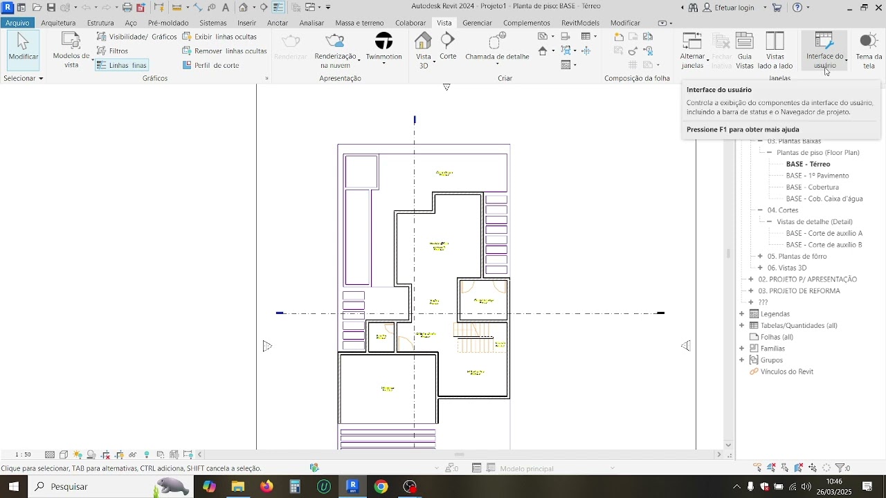 A barra de propriedades do Revit sumiu (simples e fácil)