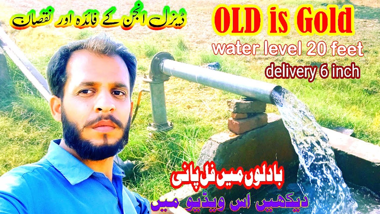 Petter diesel engine tube well || Old is Gold village tubewell Ramzan jatio official | 6inch
