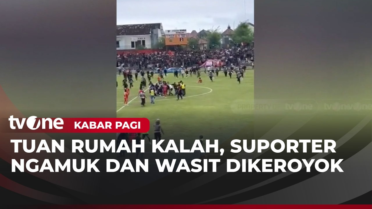 Pertandingan Sepak Bola Liga 4 Ricuh, Wasit Dikeroyok Massa | Kabar Pagi