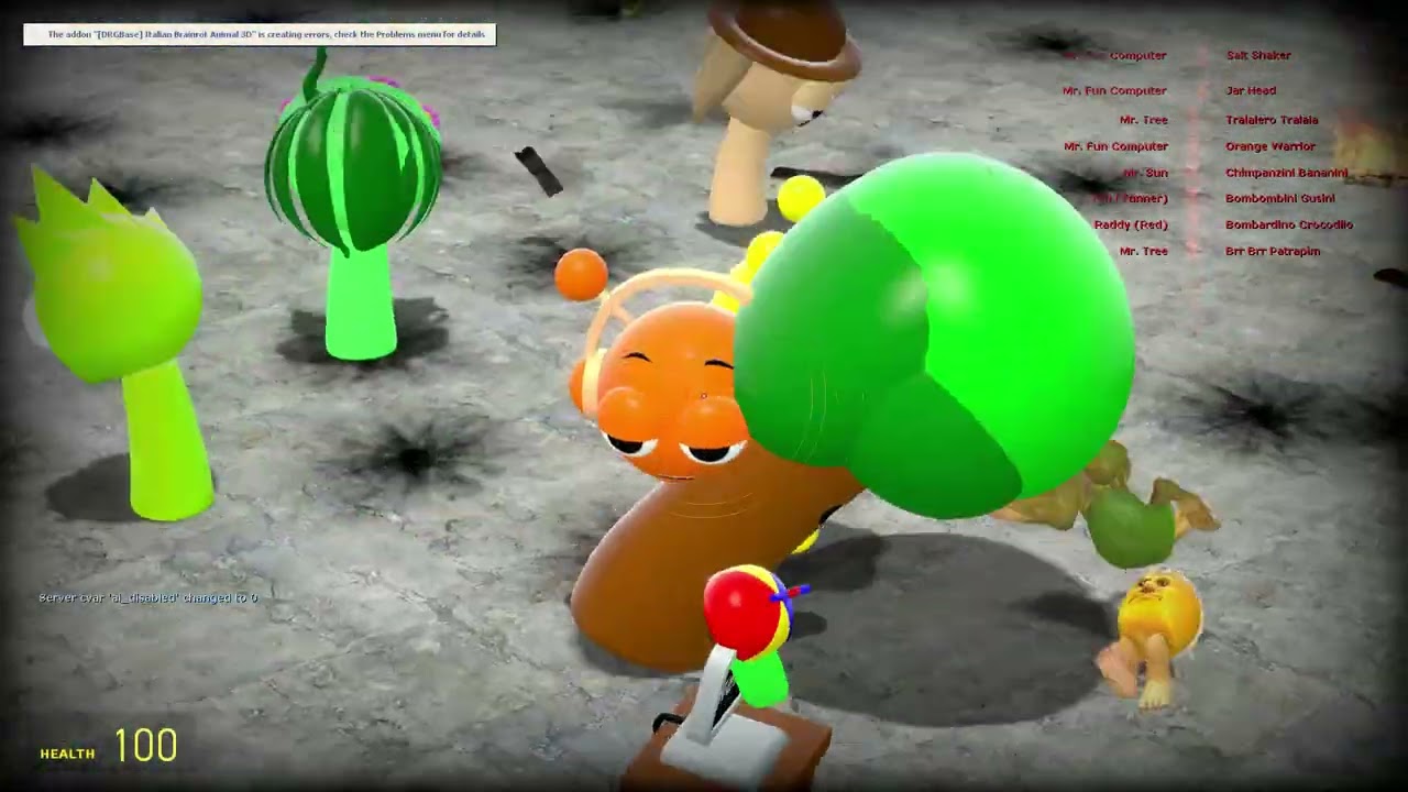 WHO WIN SPRUNKI VS AI ITALIAN BRAINROT IN GARRY IS MOD