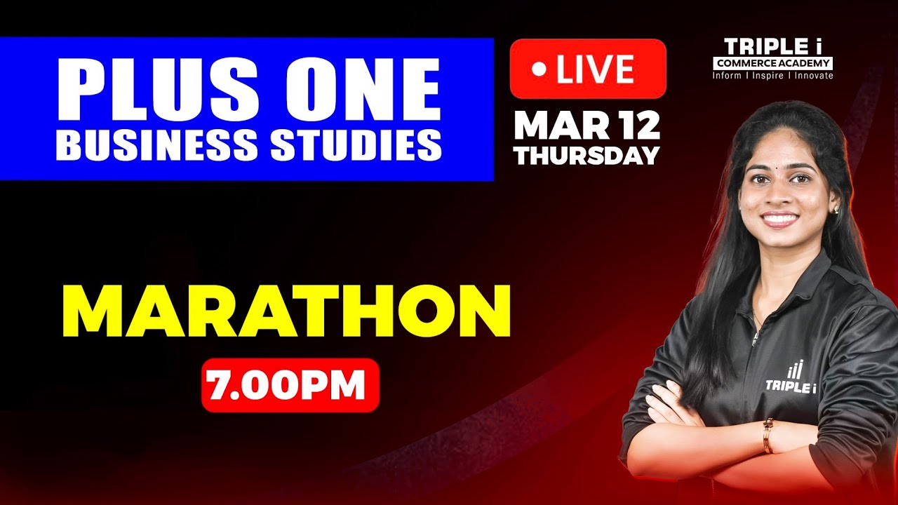 PLUS ONE BUSINESS STUDIES | MARATHON | TRIPLE I