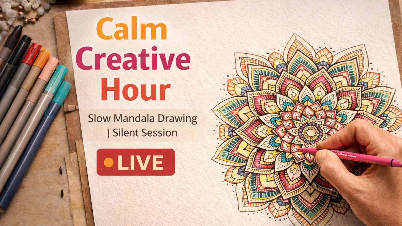 Meditative Mandala Drawing for Relaxation