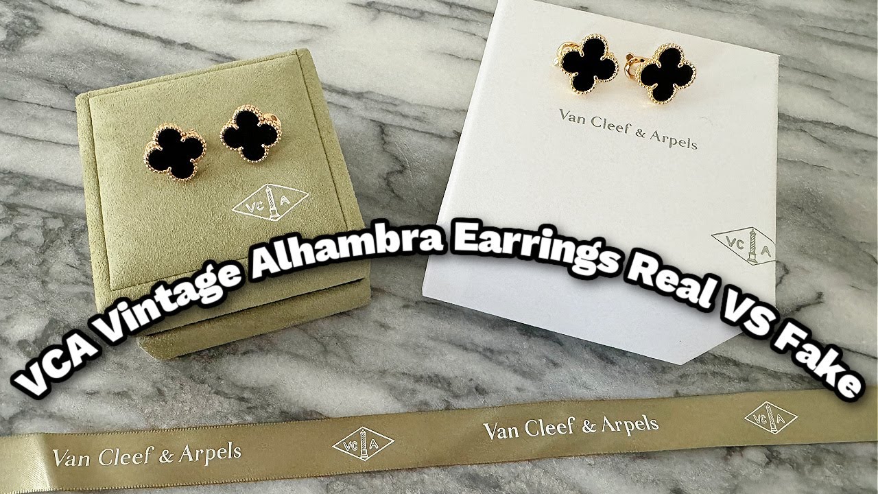 VCA Vintage Alhambra Earrings Real VS Fake ❌ || Learn How To Spot The Differences