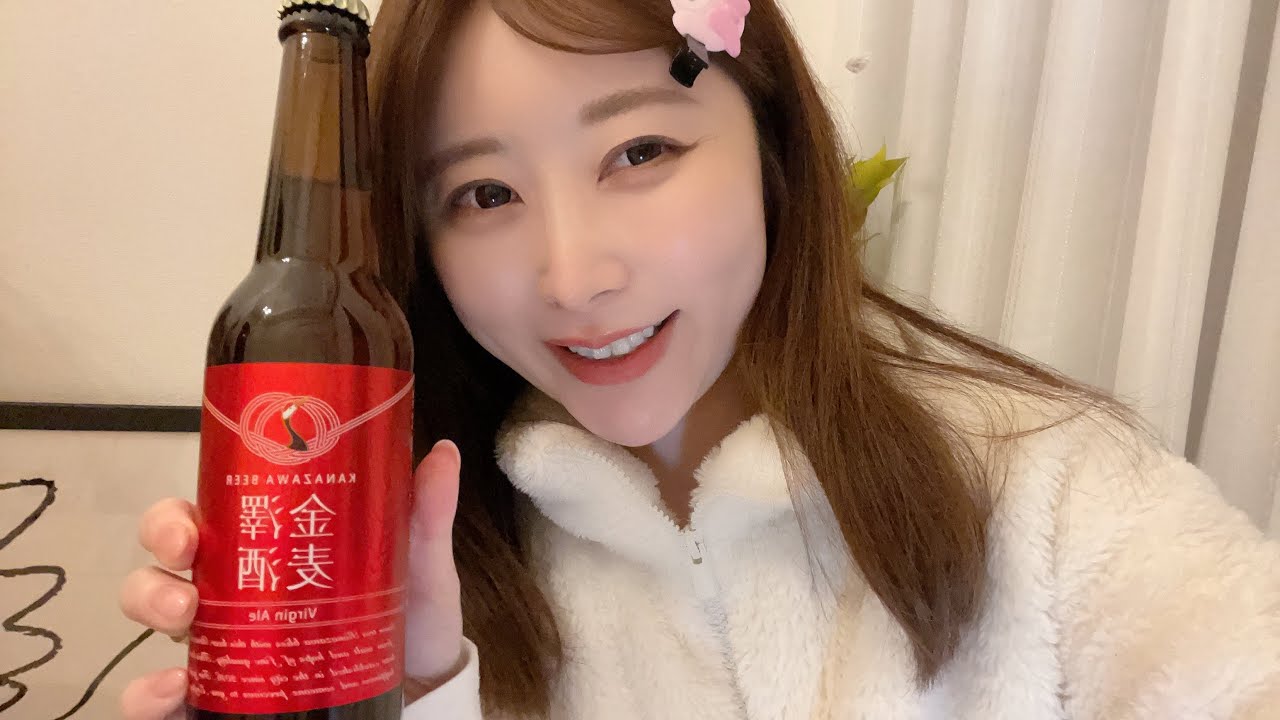 ライブ配信で石川のものを飲んだり食べたり🍺