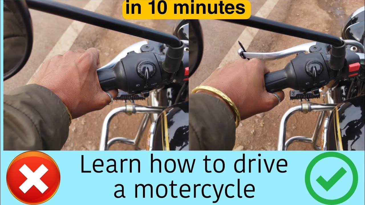 Learn how to drive a motercycle gadi kese chalaye practical on royal enfield bullet battalion black 