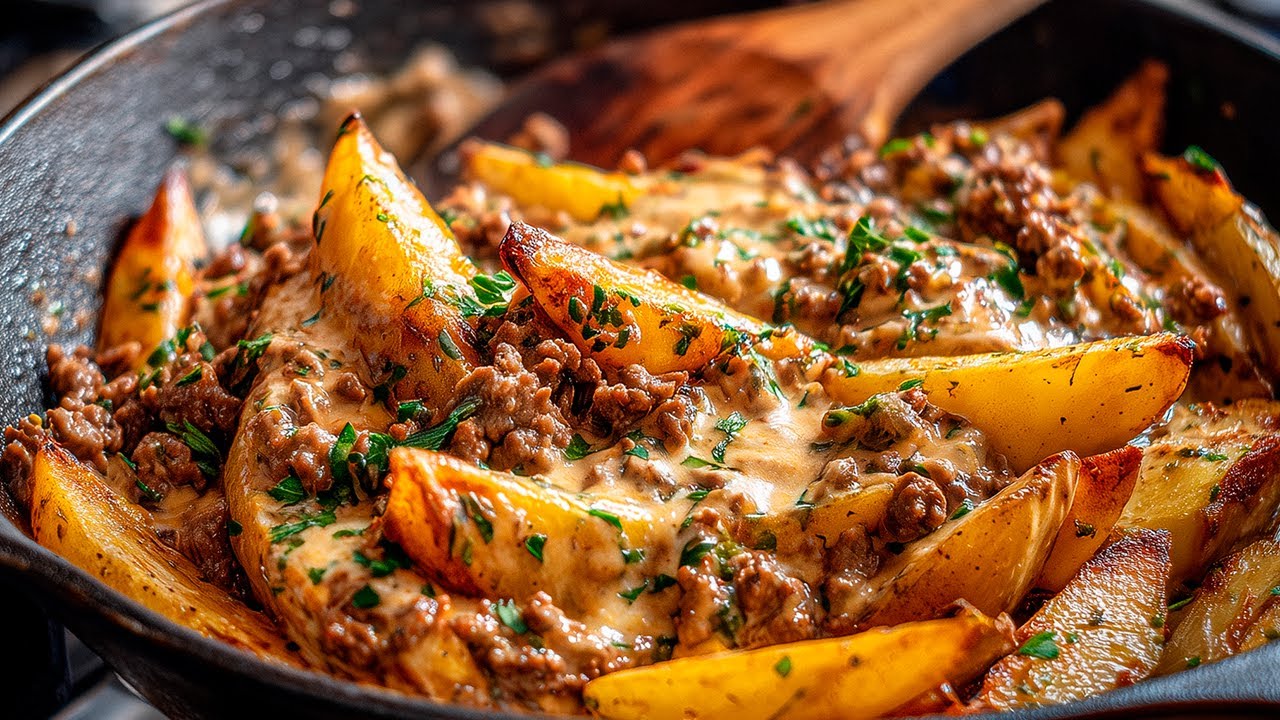 Diese italienischen Bratkartoffeln machen alle süchtig! Einfaches Abendessen aus einer Pfanne