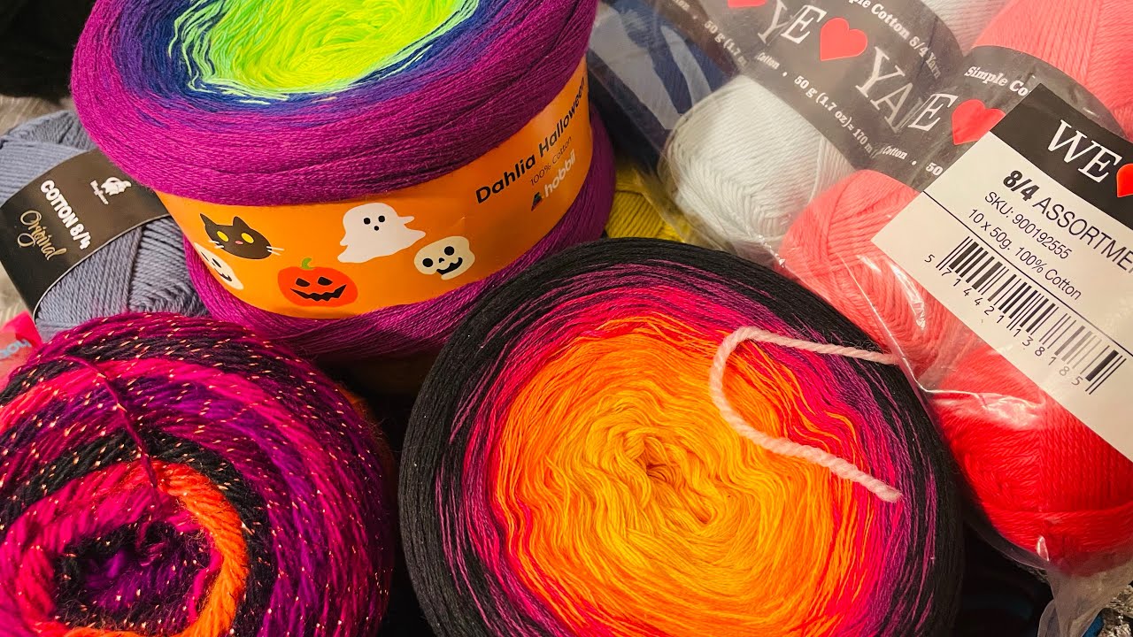 Hobbii Haul 6 | Yarn | #crochet #unboxing #yarn #haul #hobbii #mysterybag #halloween