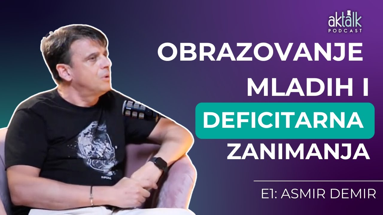 Podcast Akta Talk E1: Asmir Demir, direktor Građevinsko-geodetske škole u Sarajevu