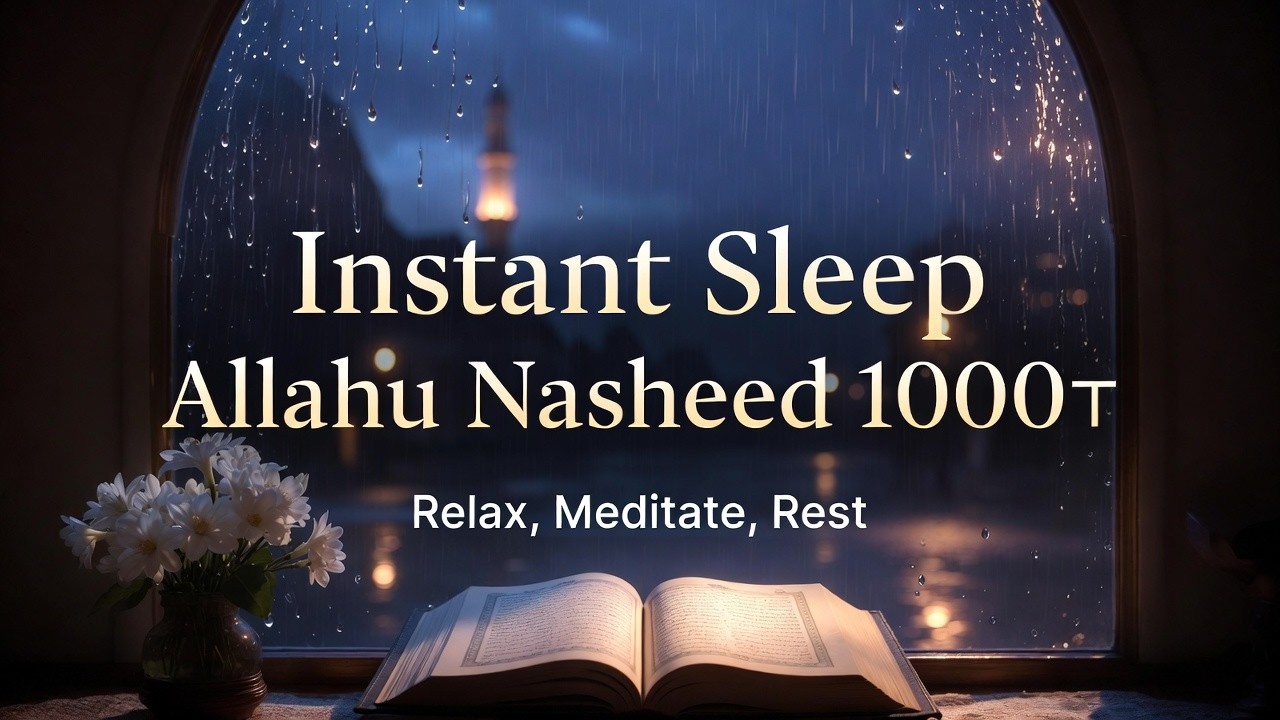 Islamic Music + rain sound | Instant sleep & Relaxtion
