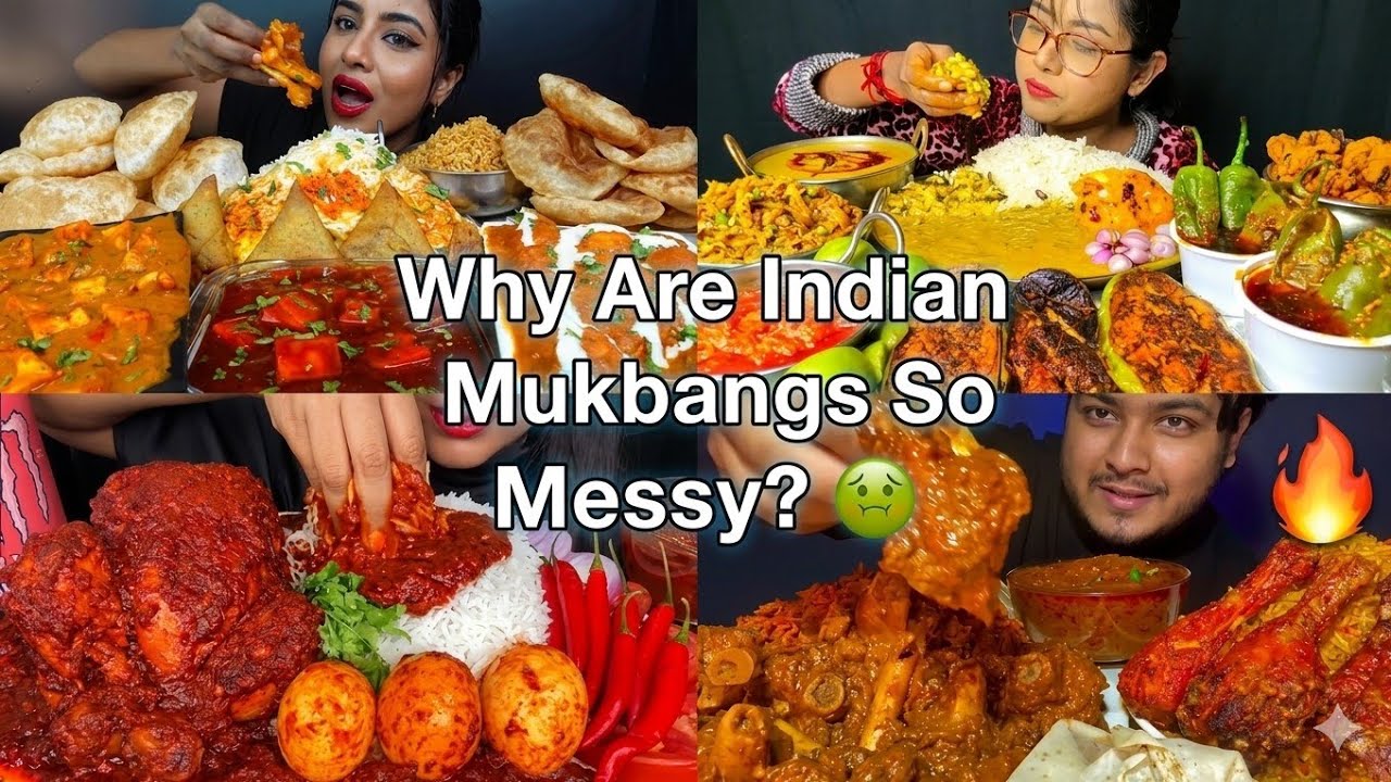 Why Are Indian Mukbangs So Messy? 🤢