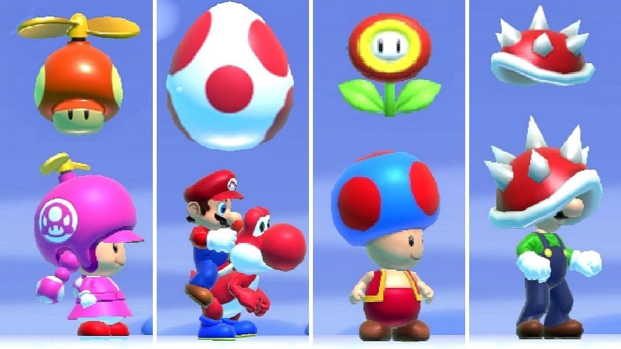 Super Mario Maker 2 - All Characters NSMBU Power-Ups