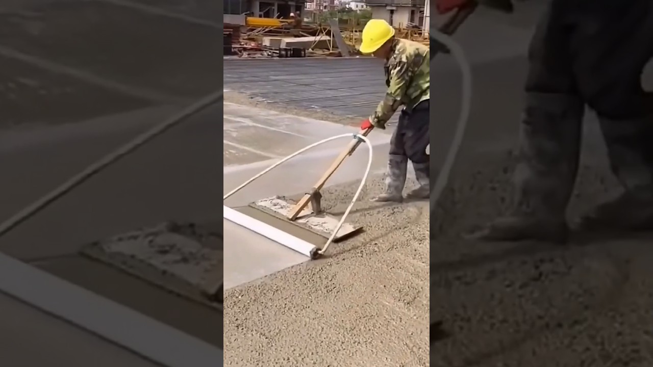 The process of applying floor plaster mats
