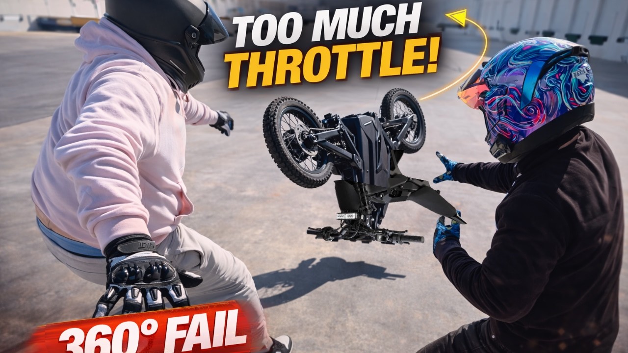 Learning Wheelies in FREEZING Florida 🥶 | S1000R, Duke 390 & E-Ride Chaos