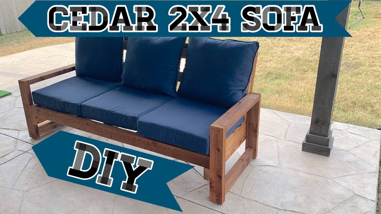 Easy DIY Cedar Outdoor Sofa | Woodworking
