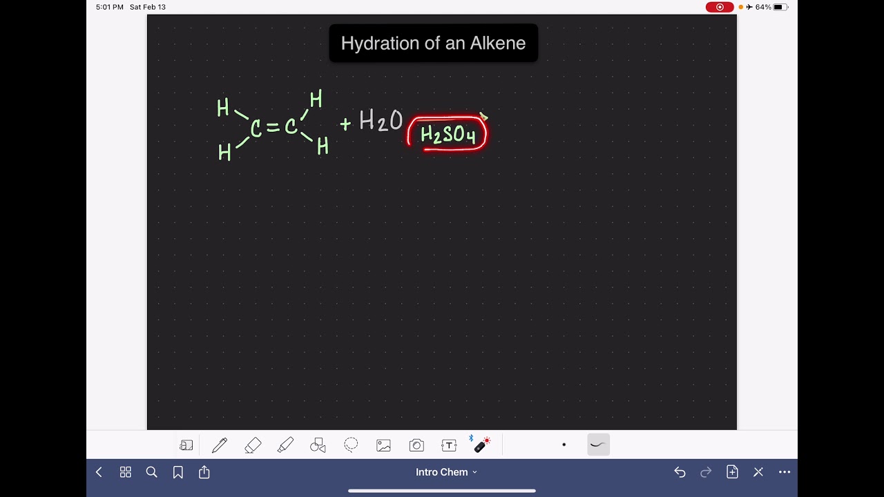 17: Hydration of an alkene