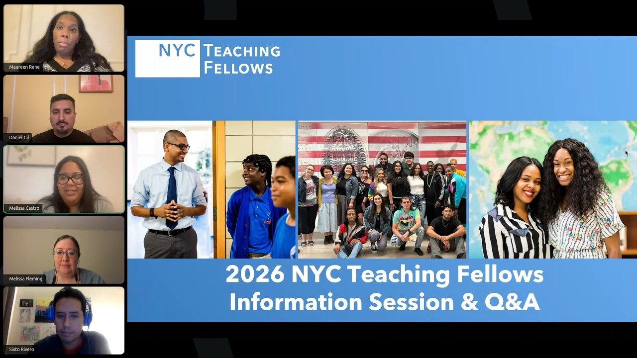 NYC Teaching Fellows 2026 Information Session