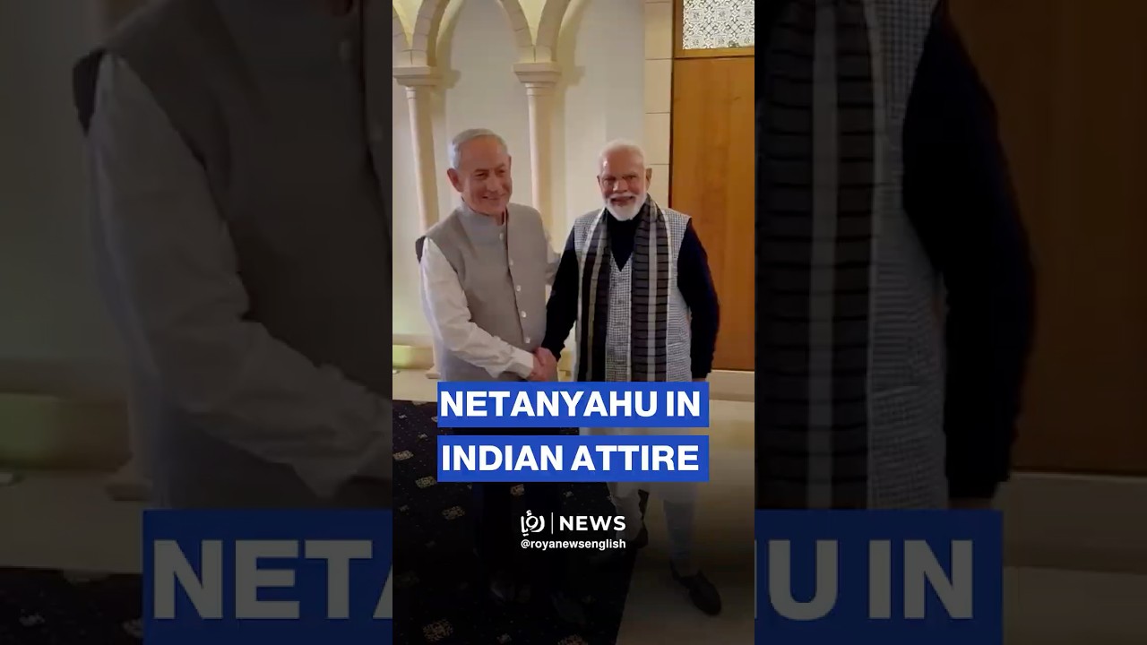 Netanyahu surprises Modi by wearing traditional Indian attire