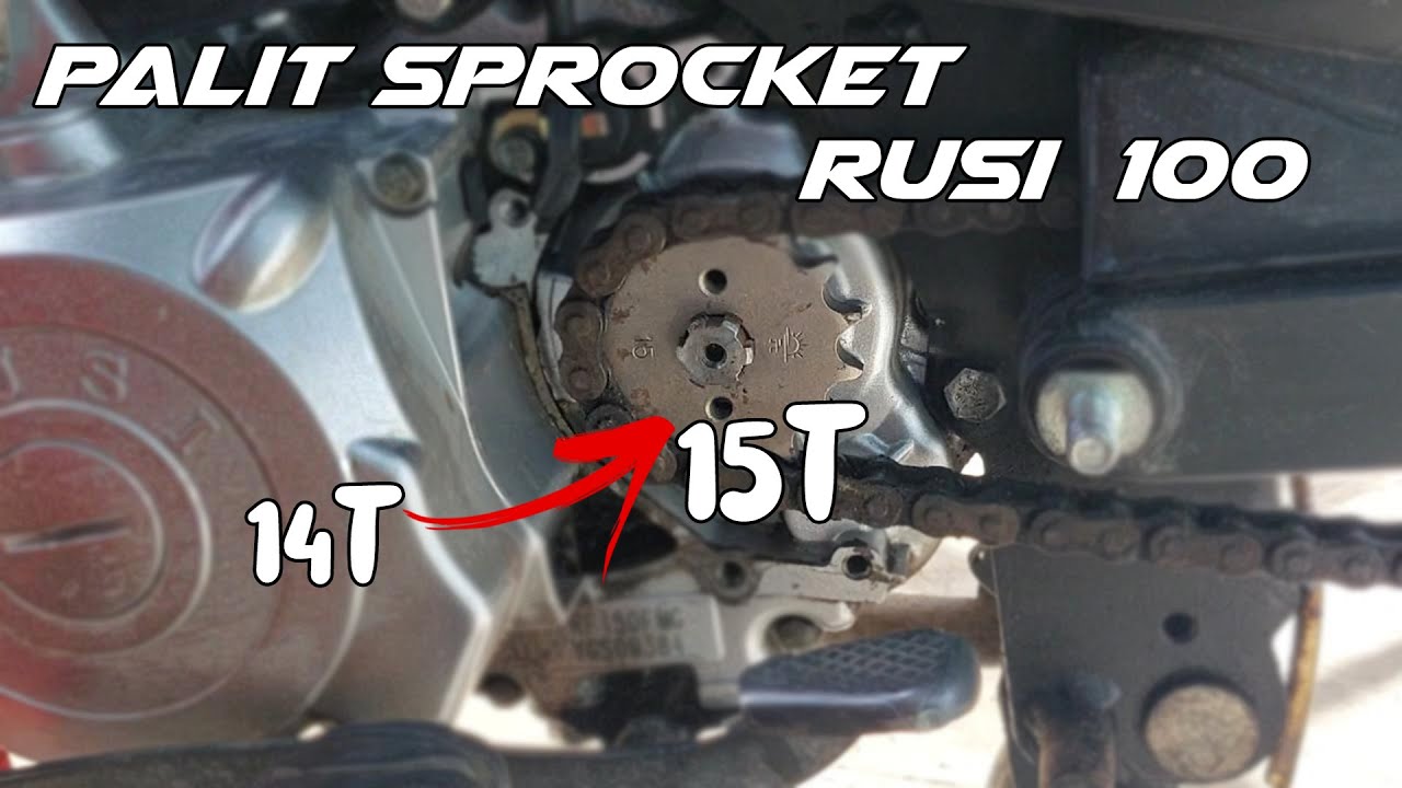 Paano magpalit ng engine sprocket / RUSI 100 / High speed combination / SAI