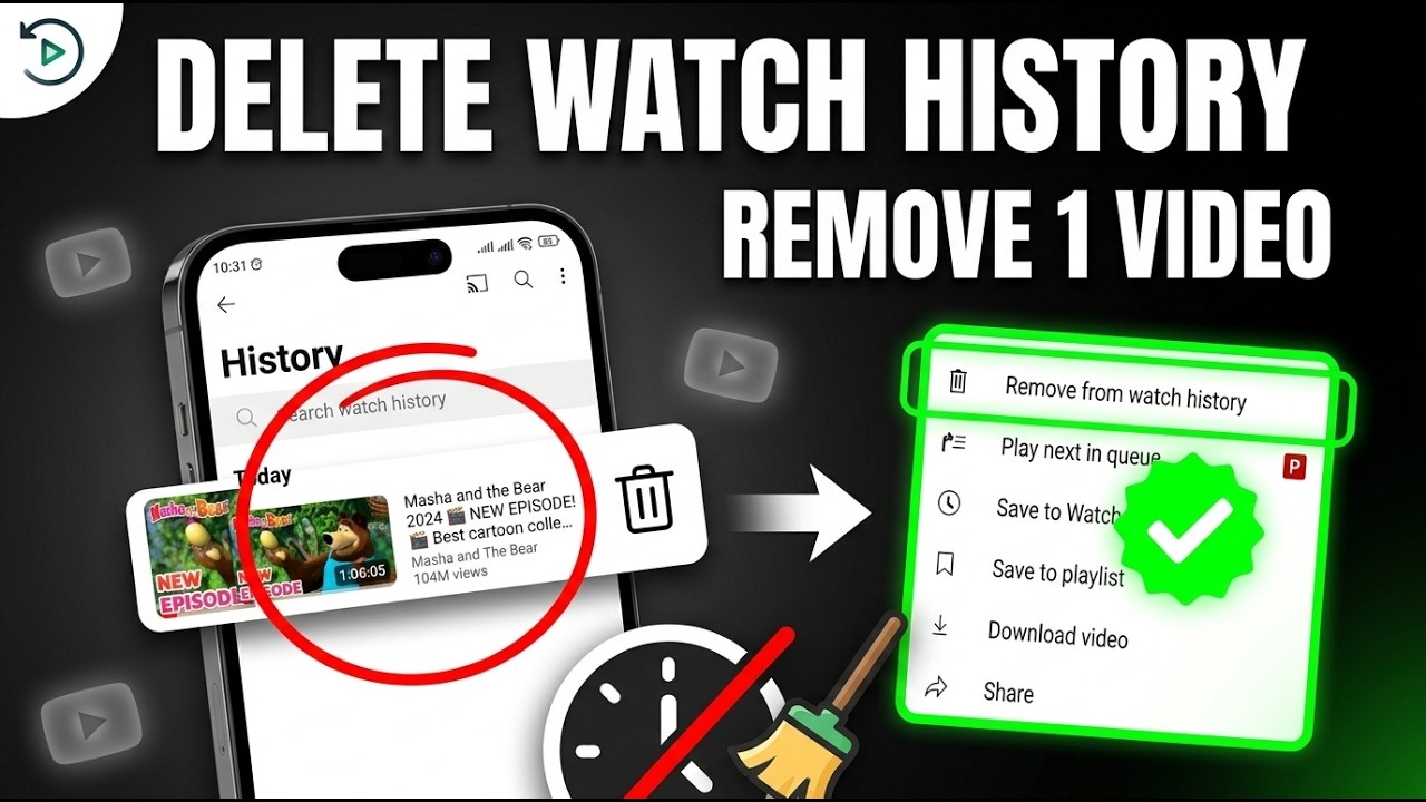 How to Delete Recently Watched Video on YouTube