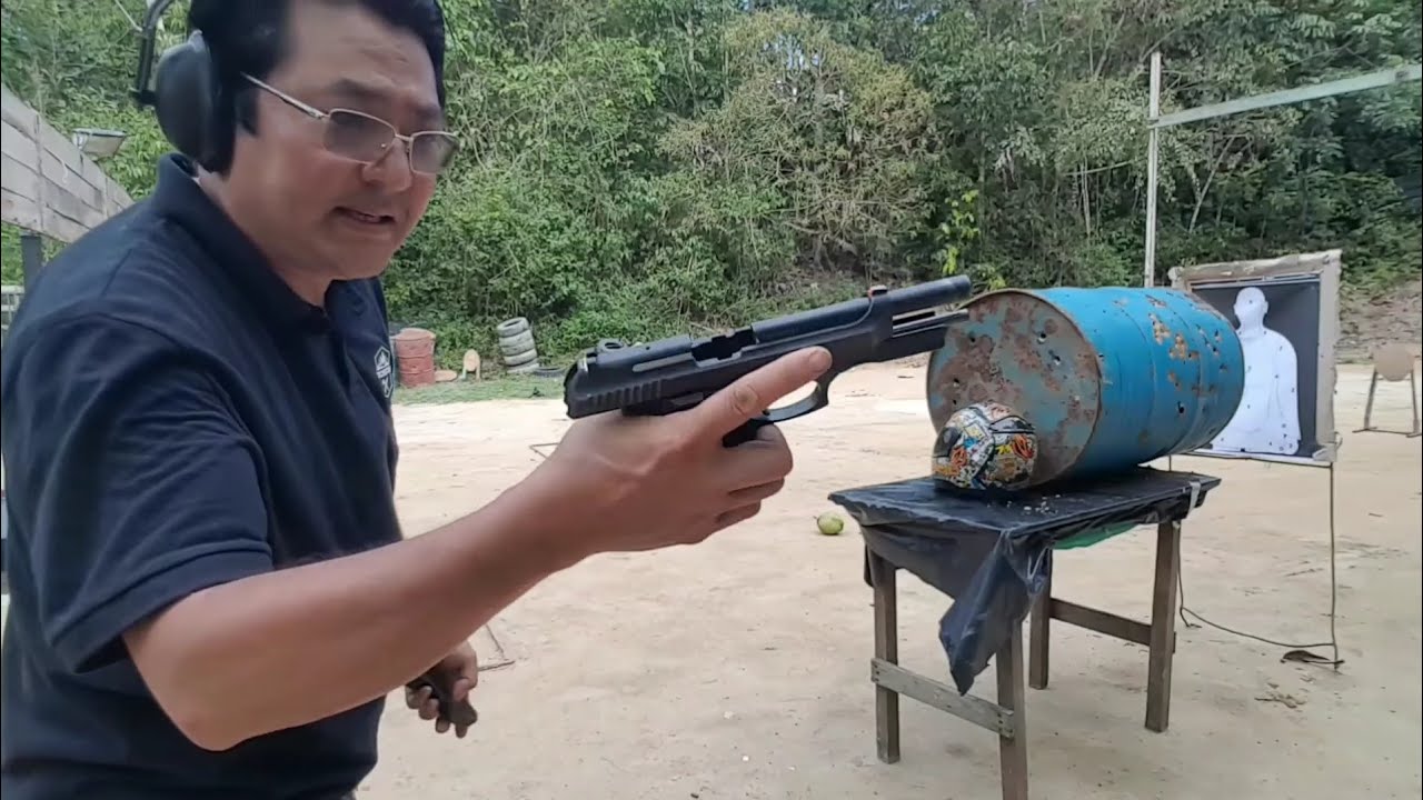 Teste baĺistico no capacete cal.9mm 40SW ETPP EXPO GOLD