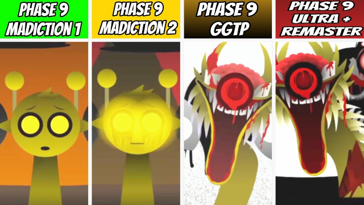 Incredibox Sprunki Phase 9 Malediction Vs Malediction 2 Vs GGTP Mod Vs GGTP Ultra Remaster