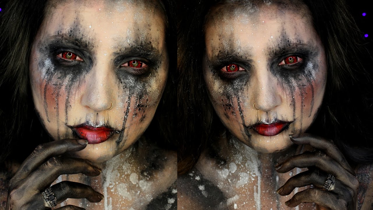 Dark Goddess Halloween Makeup Tutorial | Jordan Hanz / Alex Faction / Sonjdra Deluxe