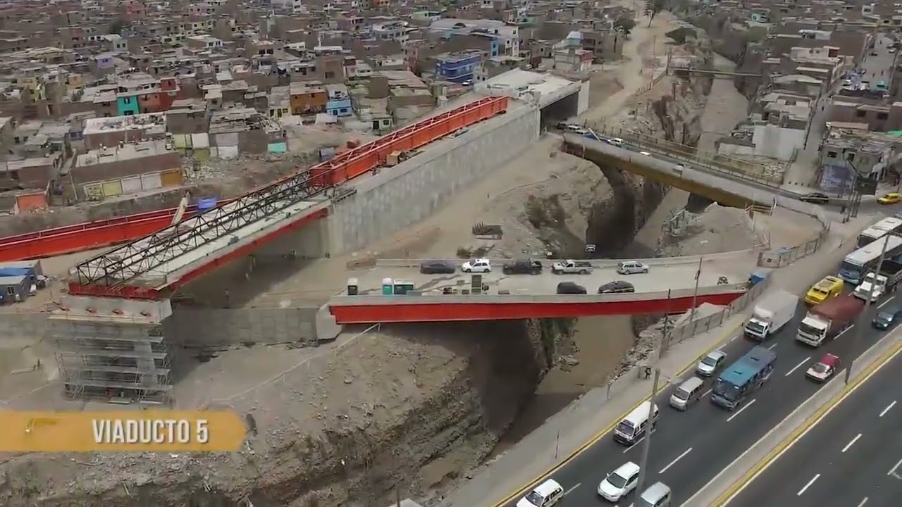 Construcción de los viaductos y peajes a orillas del río Rímac por Línea Amarilla